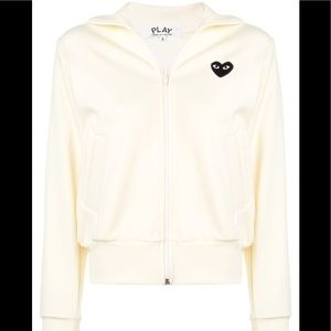 Comme Des Garçons Play Ivory Track Jacket